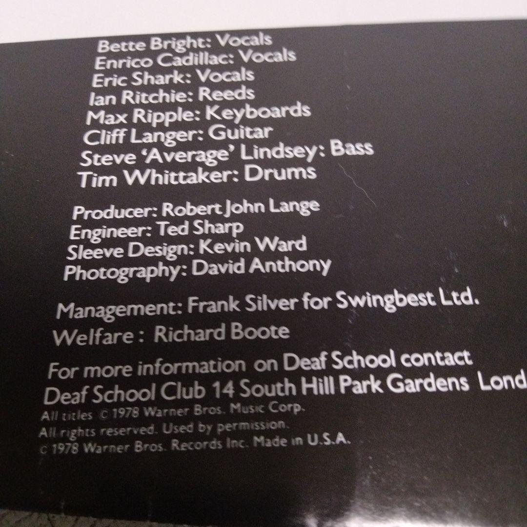 DEAFSCHOOL・EnglishBoysWokingGirls入手困難品