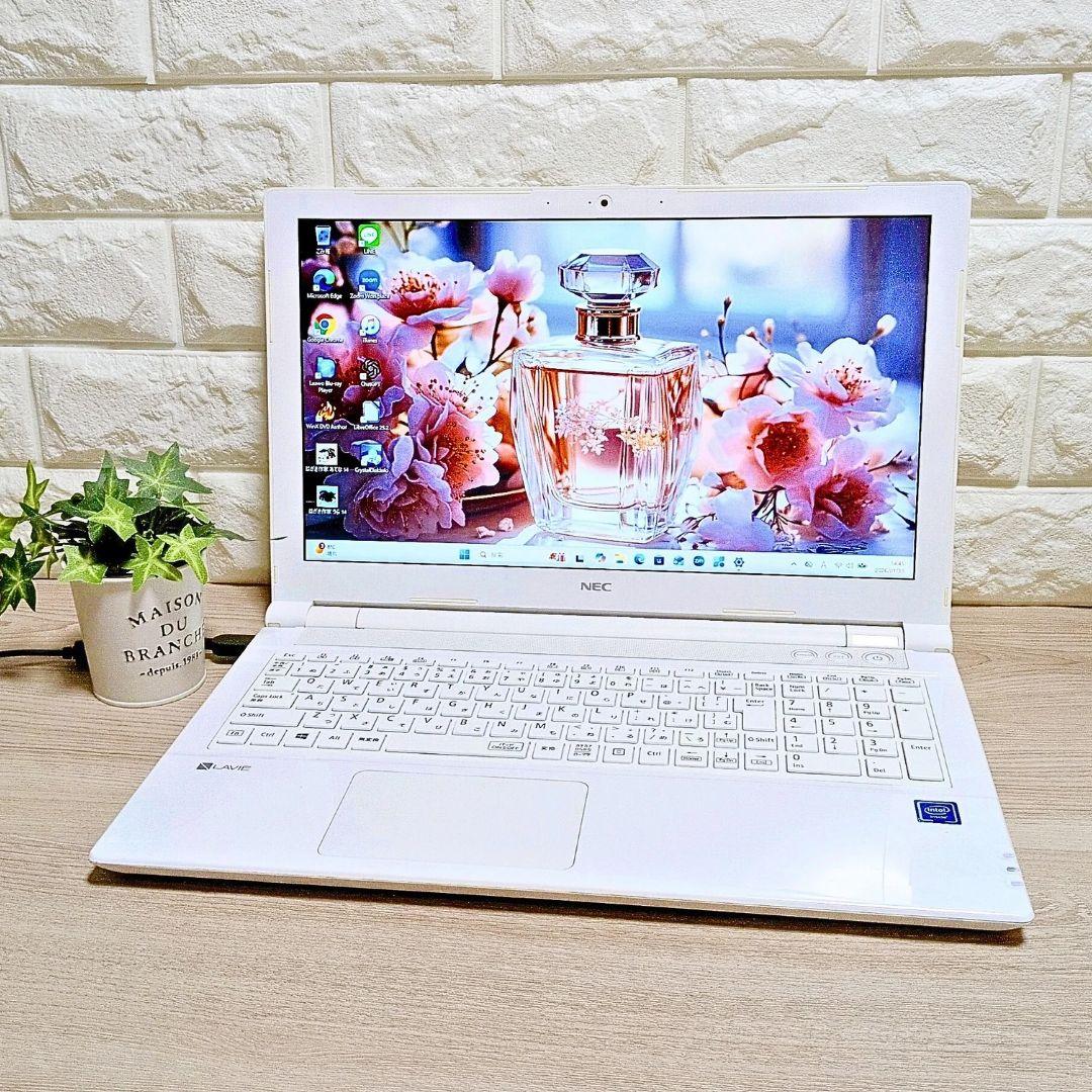 すぐ使えるNECノートパソコン✨️SSD・メモリ8GB・DVD✨️白 - メルカリ