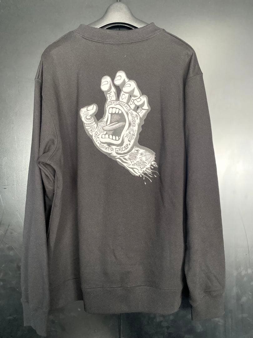 激レア SANTACRUZ スクリーミングハンド スウェット サイズL ブラック SANTA CRUZ（サンタクルーズ） スウェット 【ムラサキスポーツ別注