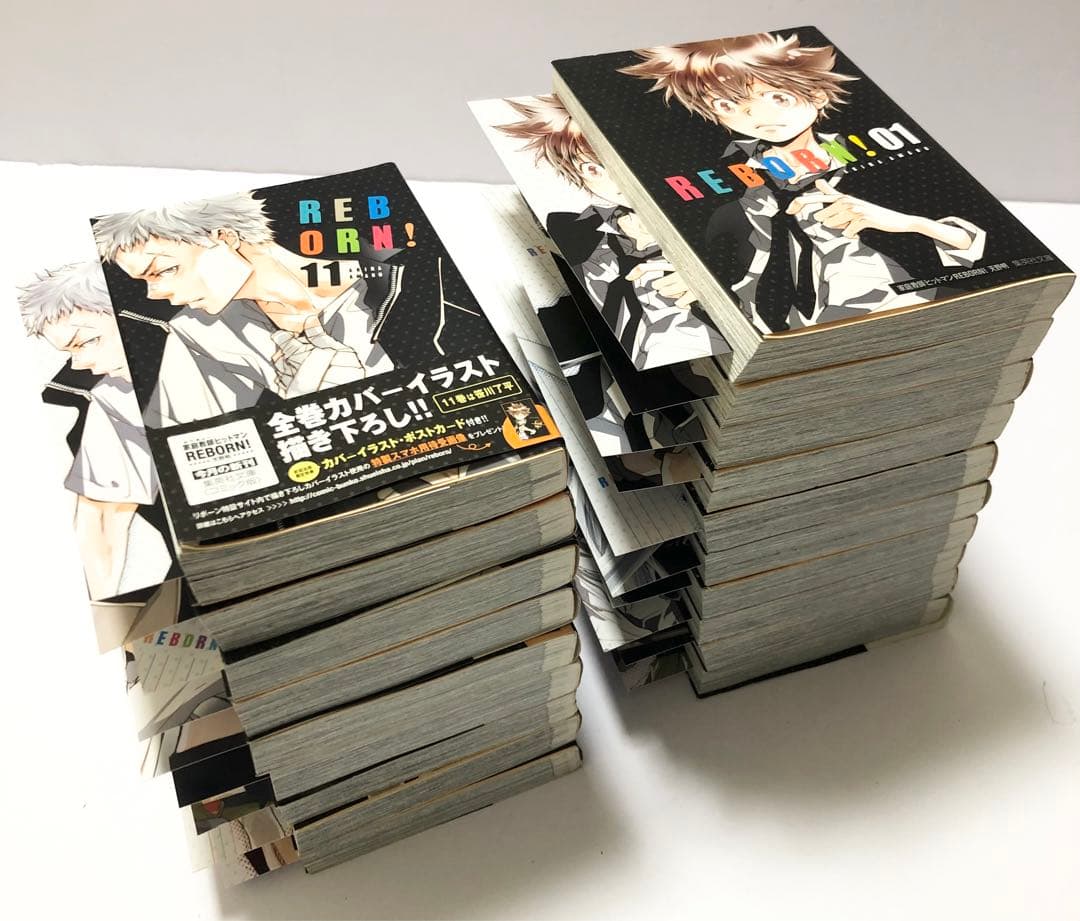 家庭教師(かてきょー)ヒットマンREBORN! ほぼ全巻セット　文庫　カード付 文庫版 家庭教師ヒットマンreborn 全巻セット 1-21巻 - メルカリ