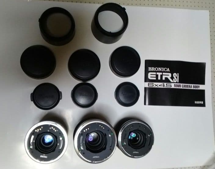 BRONICA ETR SI 6×4.5 交換レンズ3点付