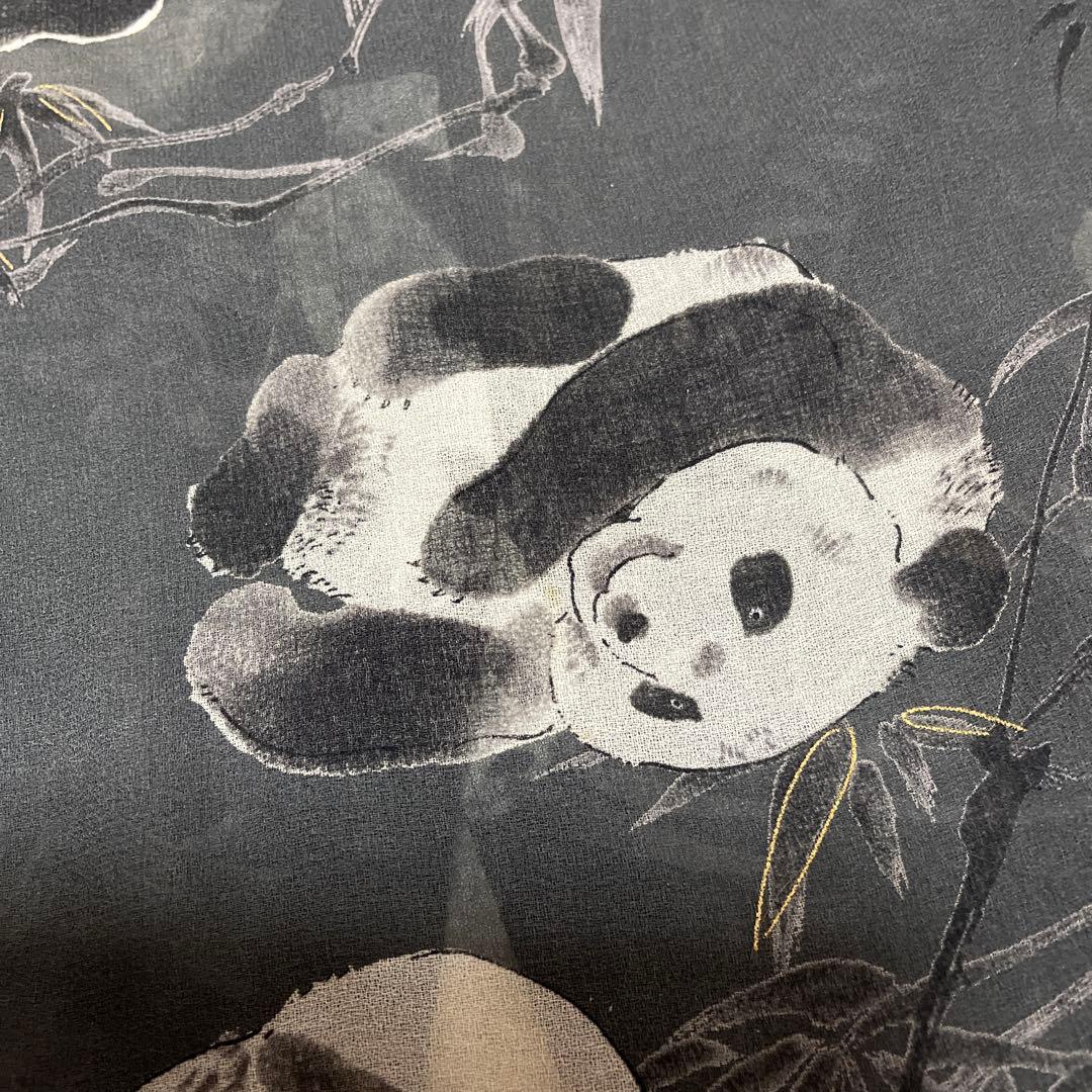 未使用に近い】Powder パウダー 下迫秀樹 パンダ柄シャツブラウス