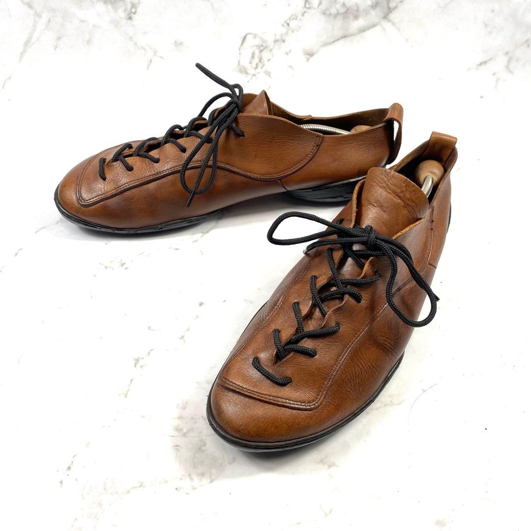 希少】 trippen Bowl レースアップ レザーシューズ ブラウン 43 - メルカリ