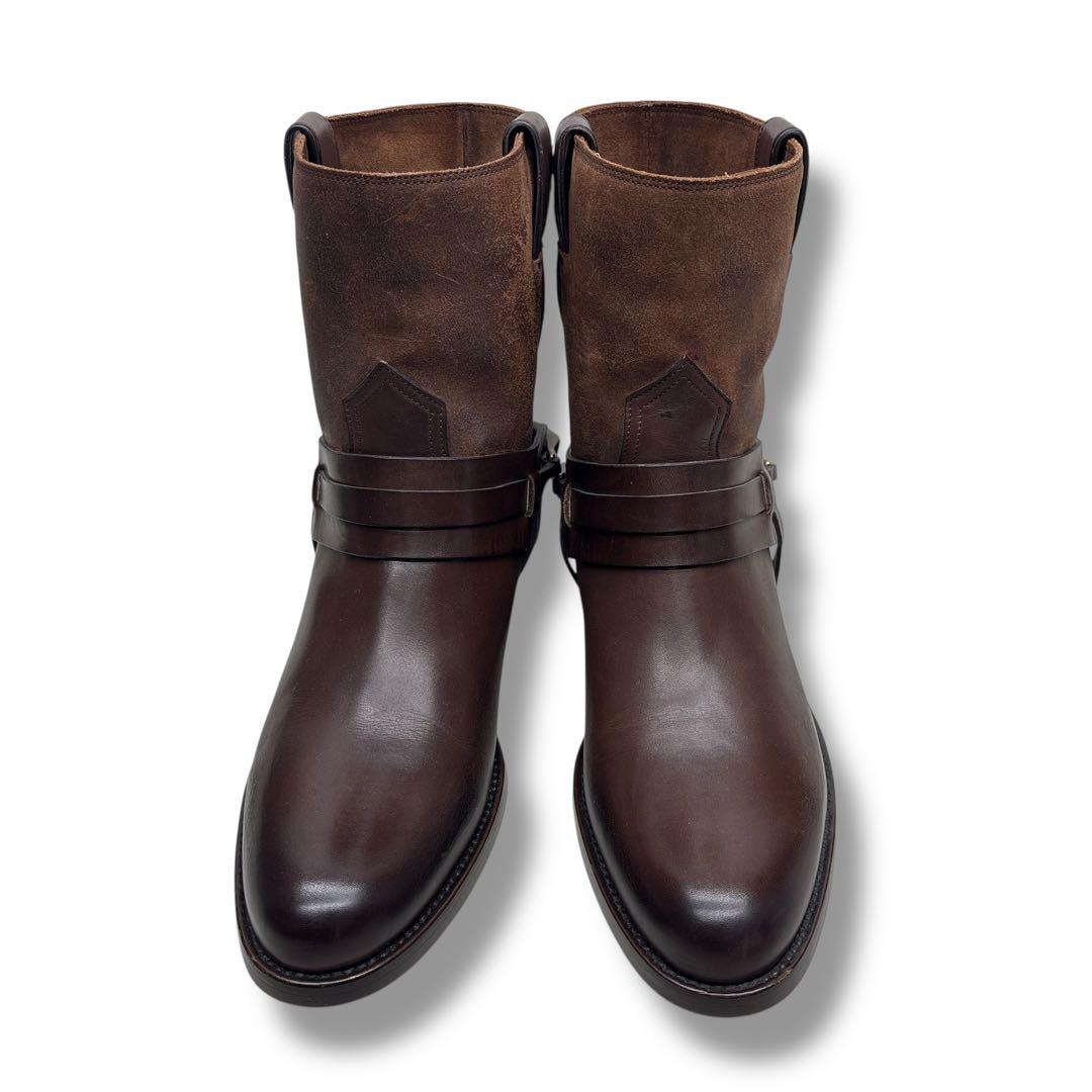 極美品□SARTORE【23.0】ハーネスブーツ レザー スエード ブラウン 茶