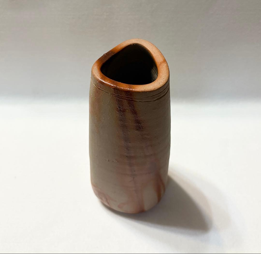 備前焼 山本雄一 緋襷 花瓶 花入 陶芸 父:人間国宝 山本陶秀 - メルカリ