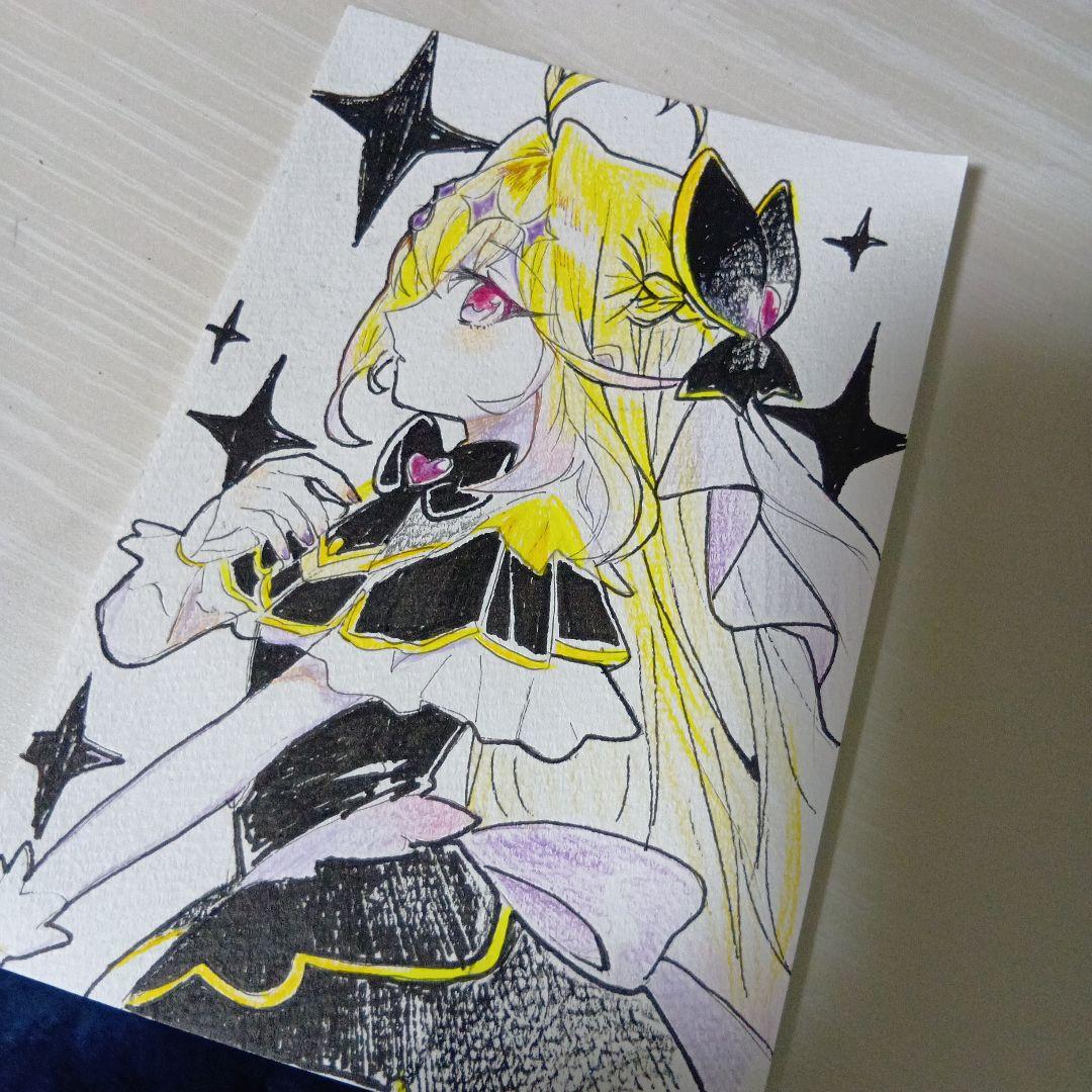 手描きイラスト ファンアート キュアアルカナ・シャドウ 名探偵