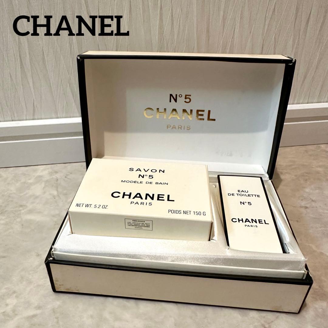 新品】シャネル No5 サボン 石鹸 オードトワレ ギフトセット 箱付き