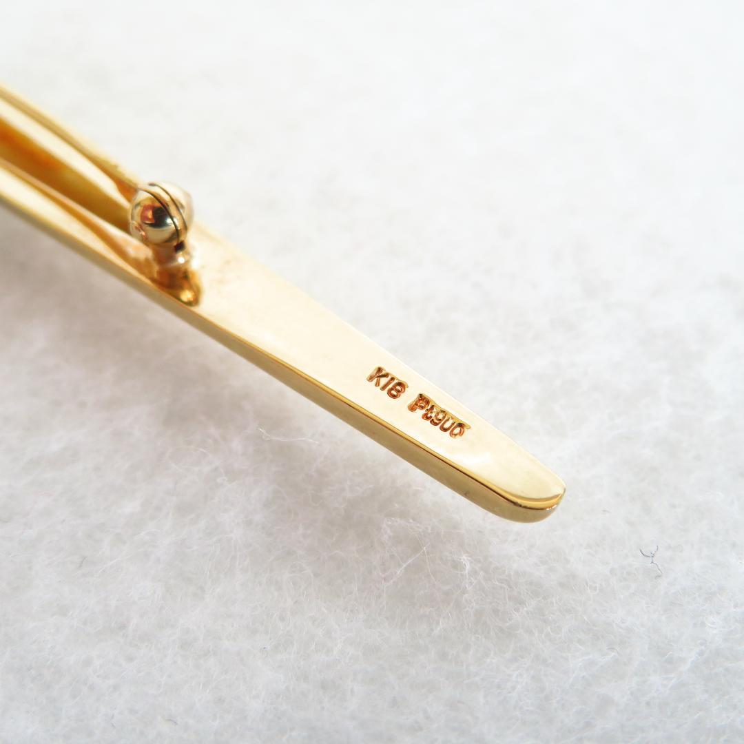 K18 Pt900 ブローチ 男女兼用 アクセサリー 6.3g