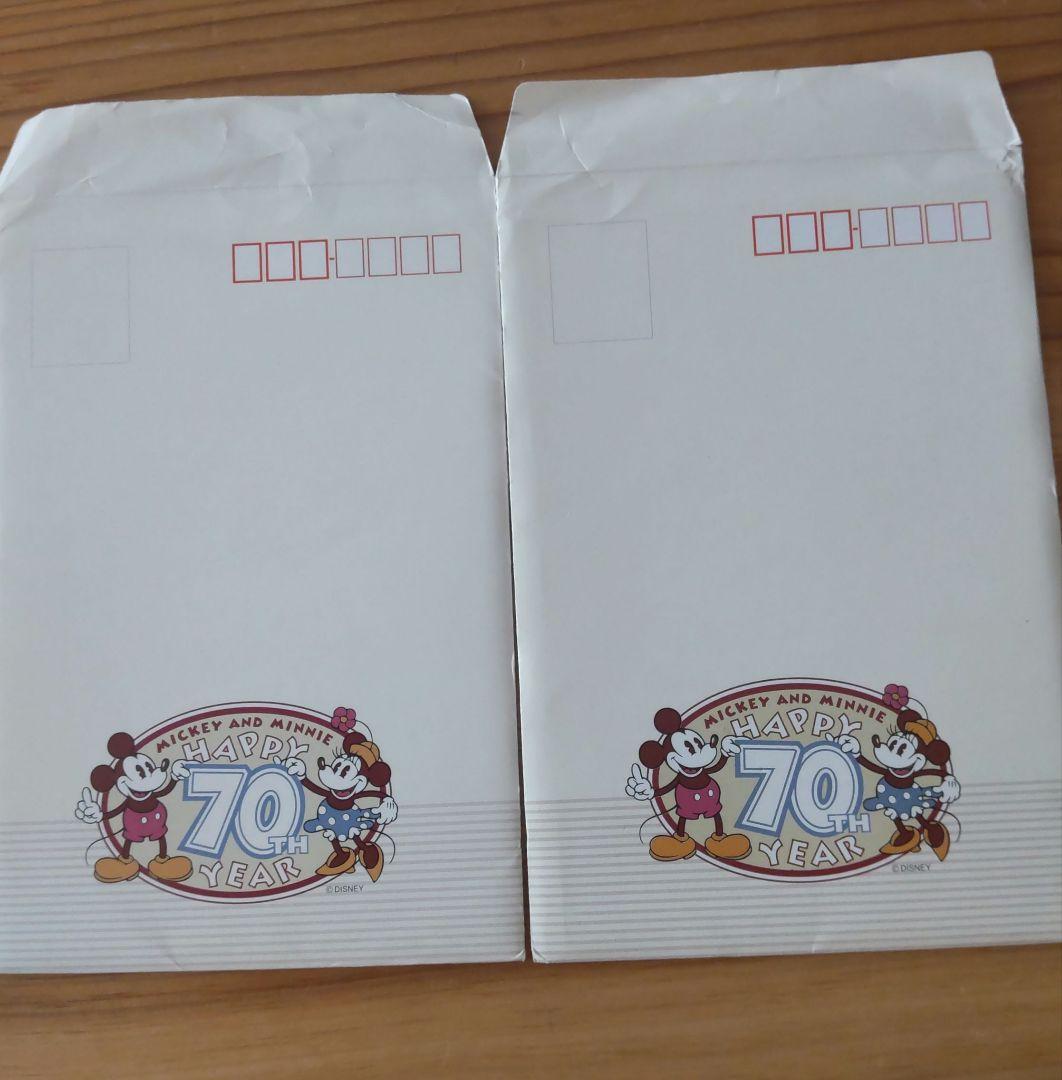 ミッキー・ミニー 70周年 ポストカード5枚✕2セット - メルカリ