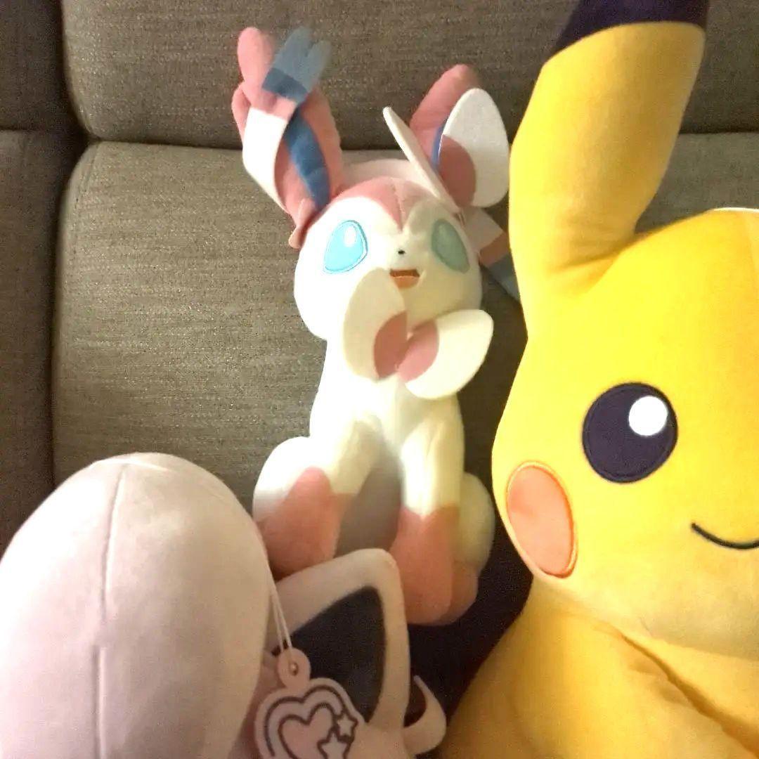 最安値※【新品タグ付】ナムコ限定 ピカチュウ ニンフィア サケブシッポ