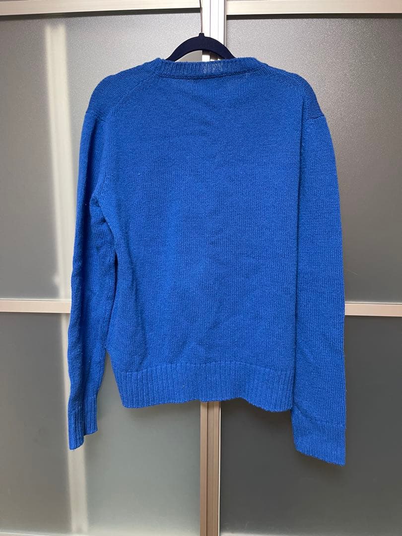 PRADA ネオンプリント ニットセーター 青