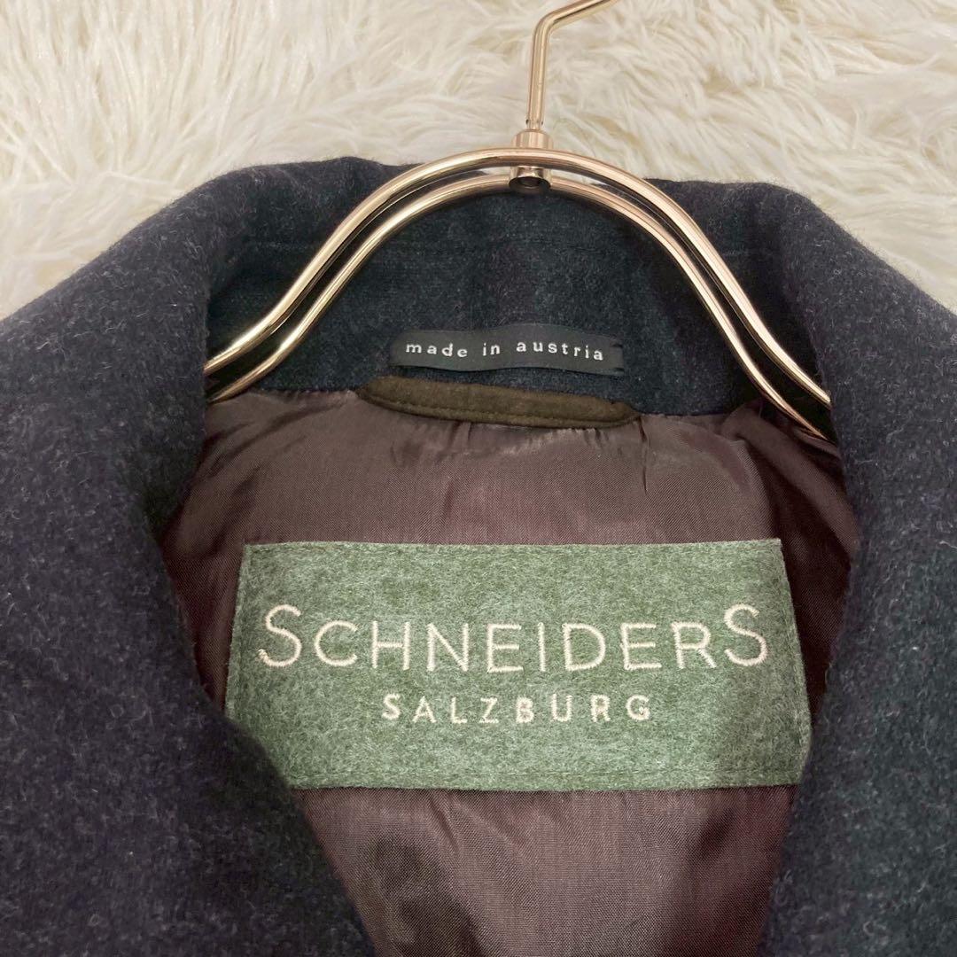 《良品》 SCHNEIDERS ケープコート チャコール USA38 フード