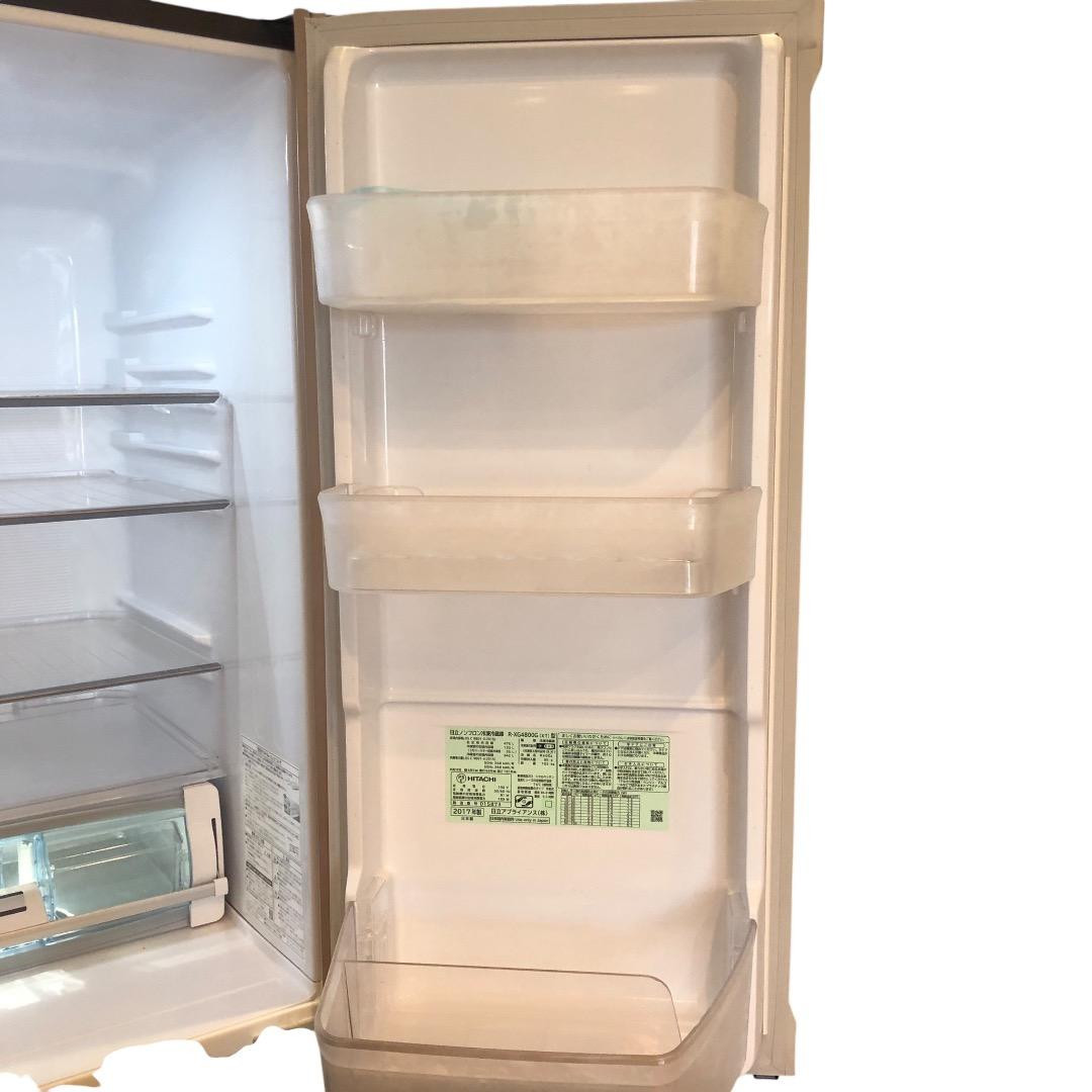 冷蔵庫 HITACHI R-XG4800G 475L SES188平 動作品