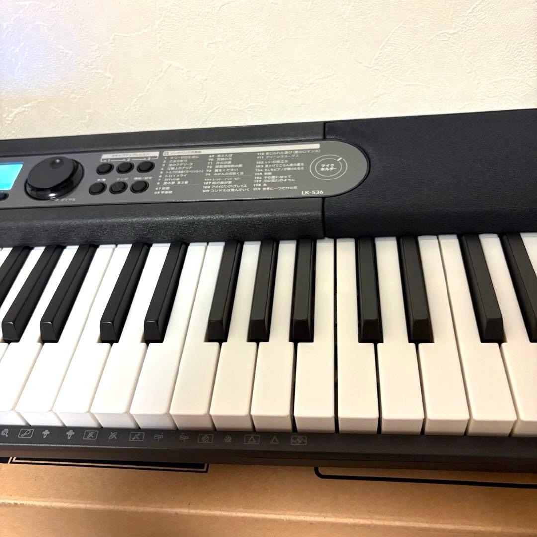 カシオ CASIO 光ナビゲーション キーボード LK-536 2025年製 - メルカリ