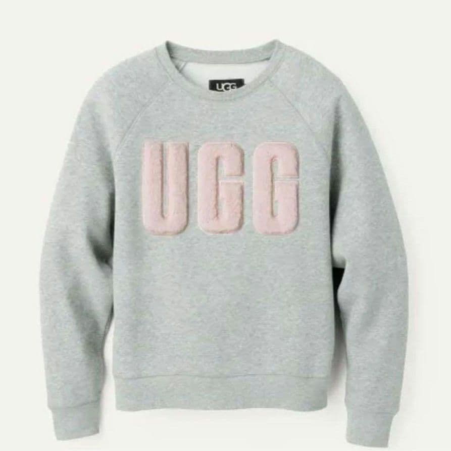 UGG スウェット グレー ピンクロゴ Mサイズ トレーナー アグ - メルカリ