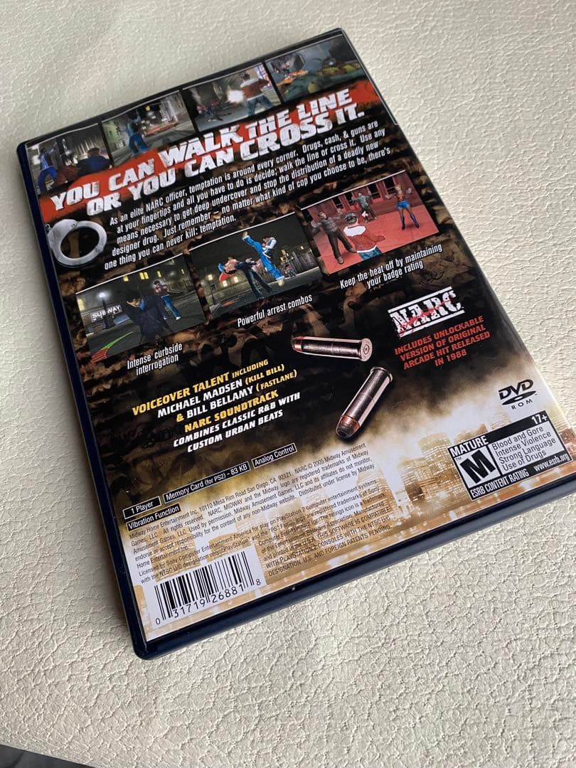 ps2ソフト NARC ナーク 北米版 海外版