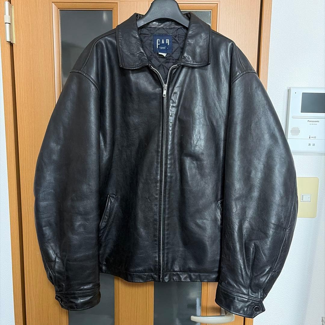 名作 OLD GAP レザージャケット XL相当 キルティング 90s 本革 - メルカリ