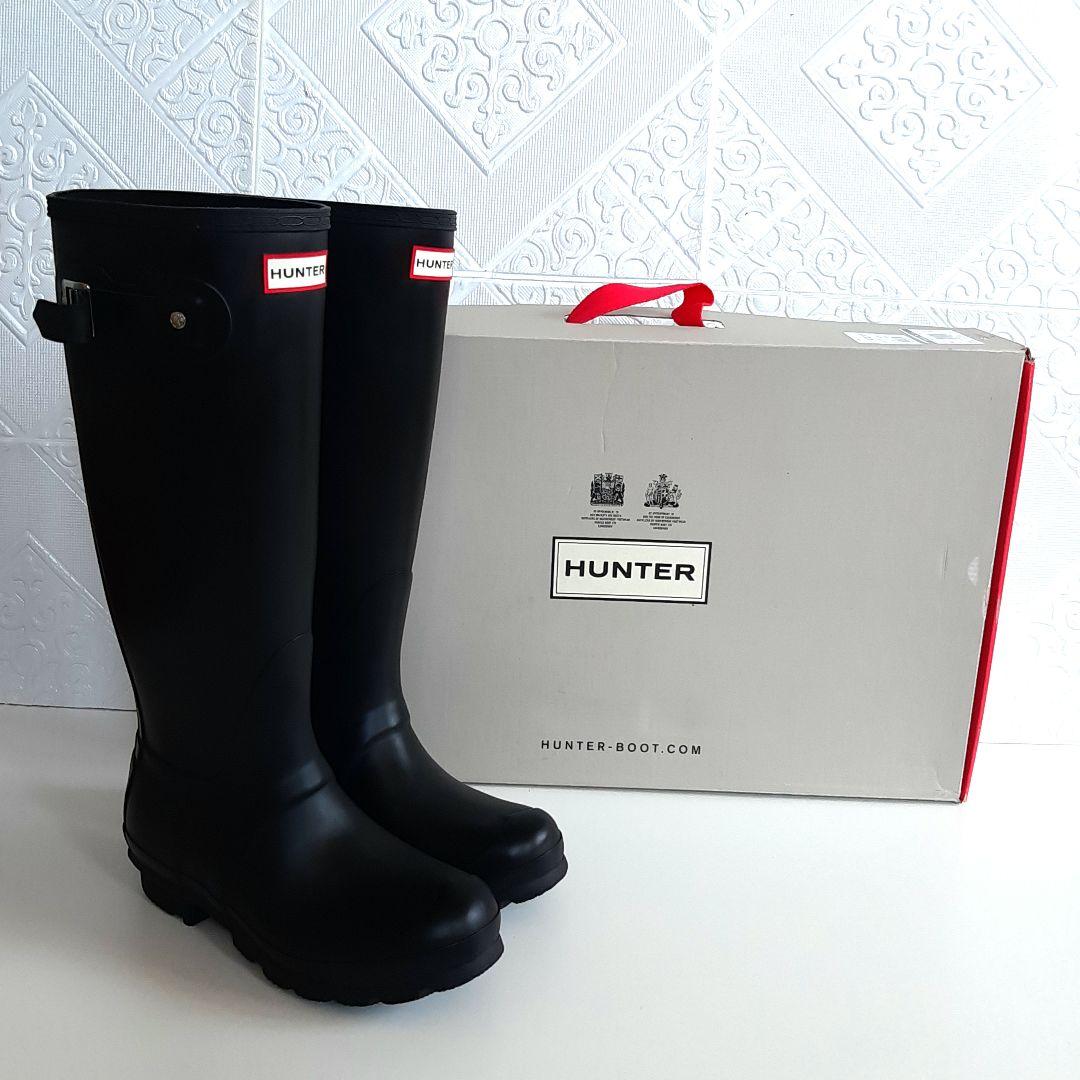 【未使用同様】HUNTER　ハンター　レインブーツ　37　MJ34 HUNTER（ハンター） 長靴 レインブーツ HUNTER ORIGINAL PLAY BOOT