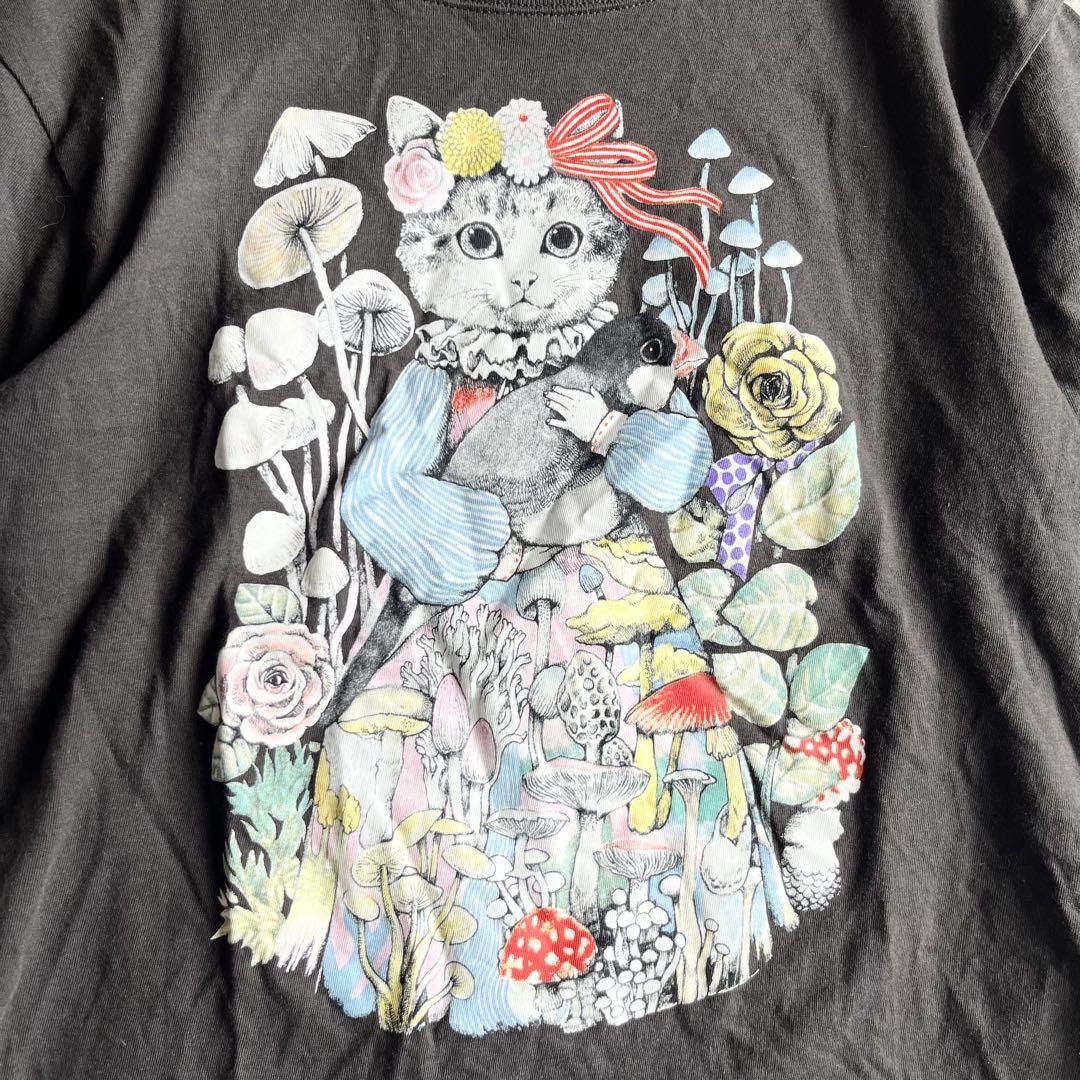 美品✨】ヒグチユウコ×GUCCIチルドレンズ 猫プリントTシャツ サイズ8
