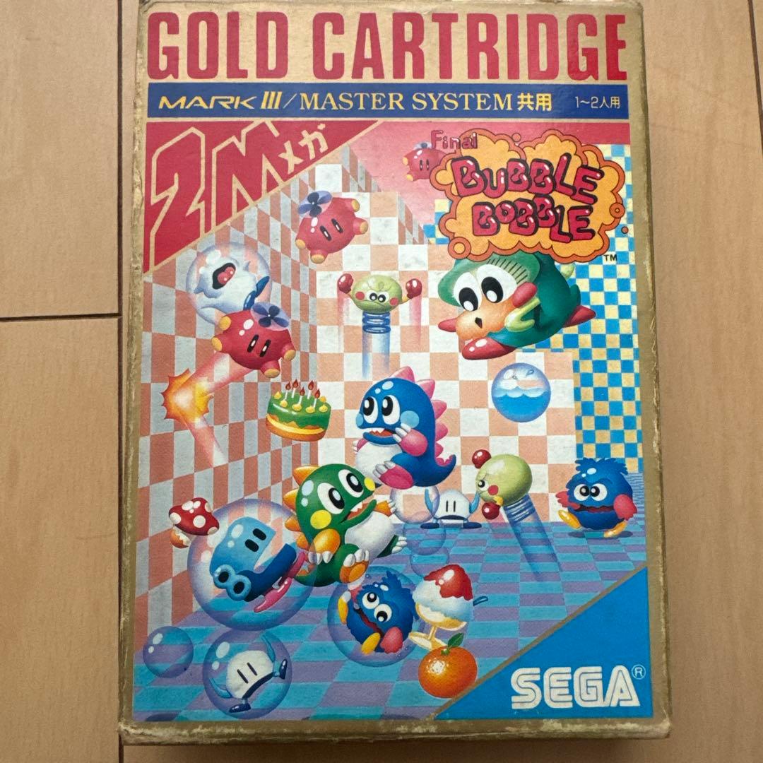 ファイナルバブルボブル　ゴールドカートリッジ　マークⅢ ソフト ファイナルバブルボブル(ゴールドカートリッジ)｜セガ・マーク3 (Mark3