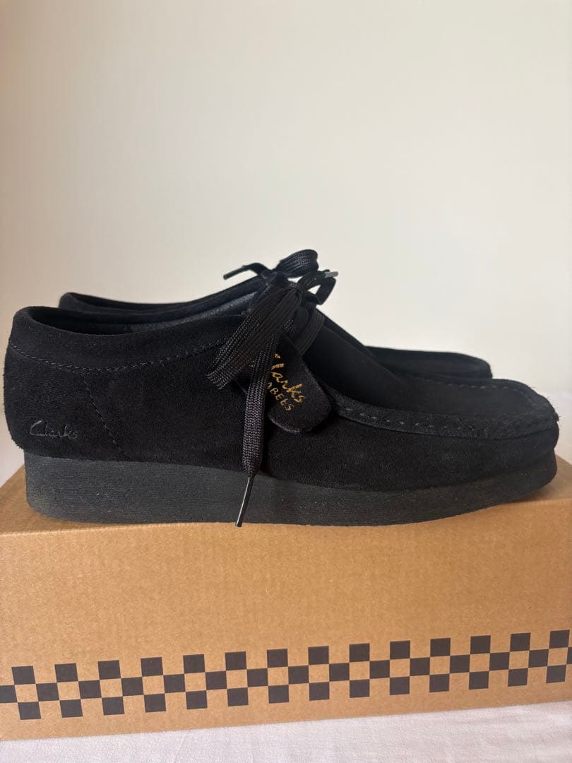 靴 Clarks Wallabee2 Black 25.5cm