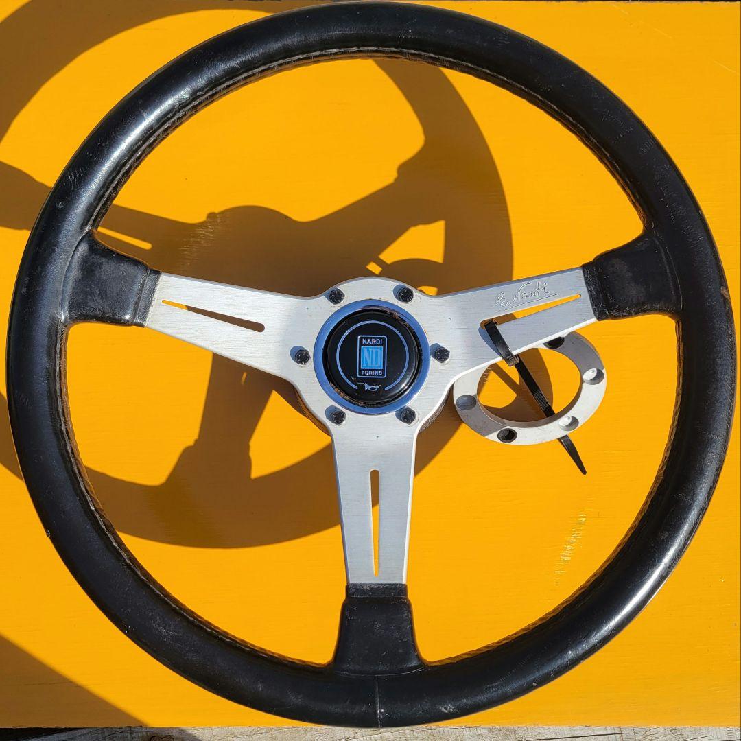 Nardi ステアリングホイール 3本スポーク当時物 NARDI360mmウッド3本スポークステアリング - メルカリ