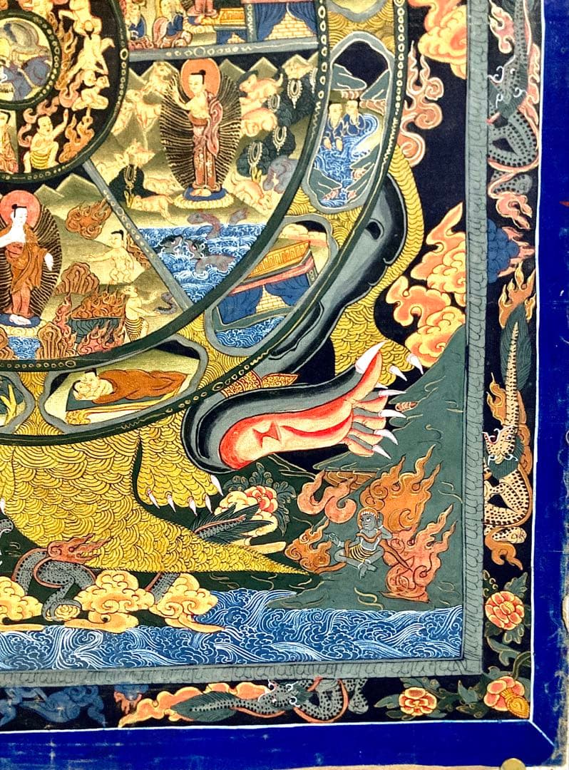 チベット 曼荼羅 マンダラ 仏画 密教(3) タンカ 掛軸 観音 菩薩 如来 佛