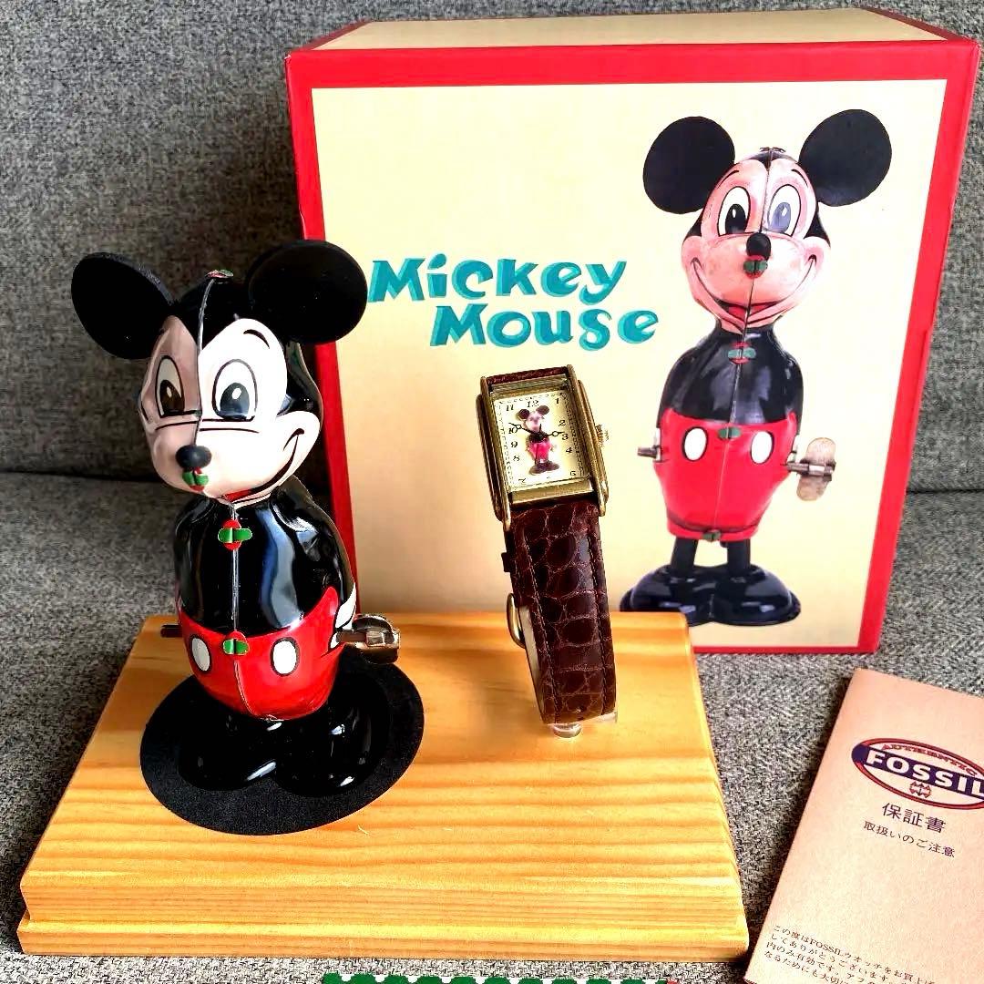 ヴィンテージ　ディズニー　ミッキー70周年バースデイ　ティントイ&腕時計セット ヴィンテージ ディズニー ミッキー70周年バースデイ ティントイ&腕時計