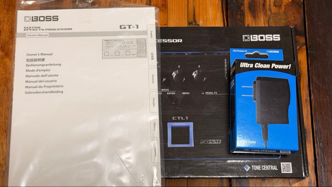 BOSS GT-1 + 電源アダプターPSA-100s