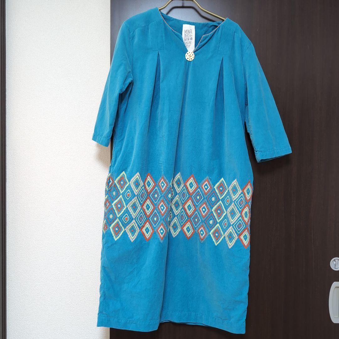 ミナペルホネン　ランドリー　ドレス36 ミナペルホネンランドリー mina perhonen laundry yukinohi コットン