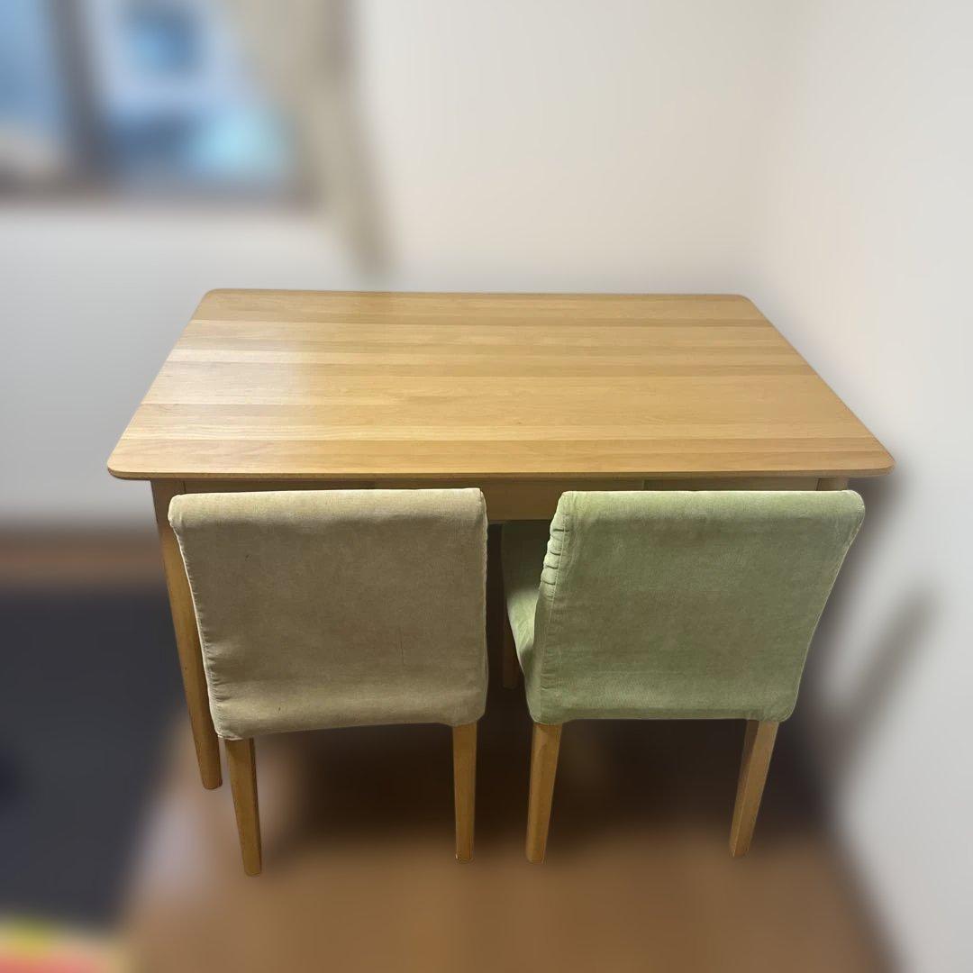 ダイニングテーブル 長椅子と椅子のペア ダイニングテーブルセット 4点 4人掛け テーブル 幅140cm 木製テーブル