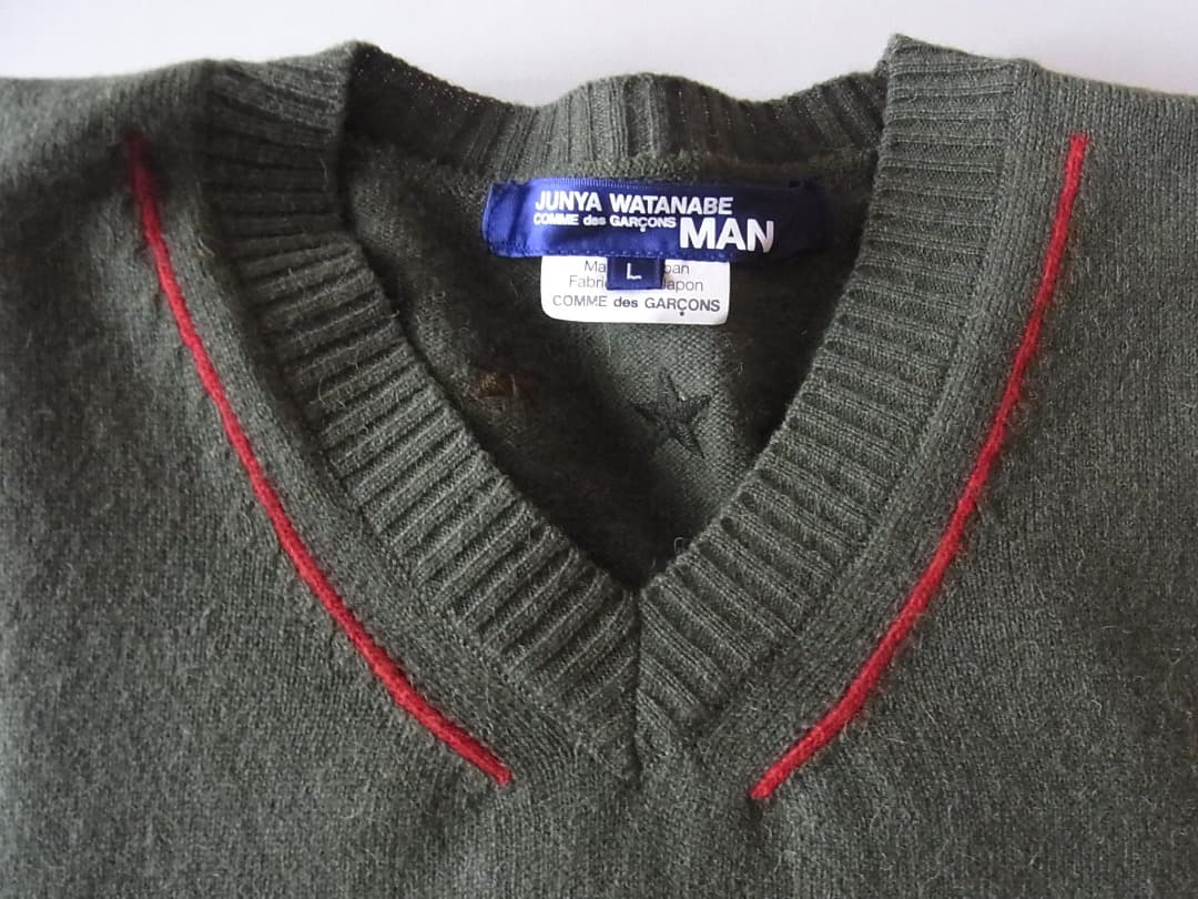 JUNYAWATANABE MANジュンヤマンVネックセーター2006FWニット - メルカリ
