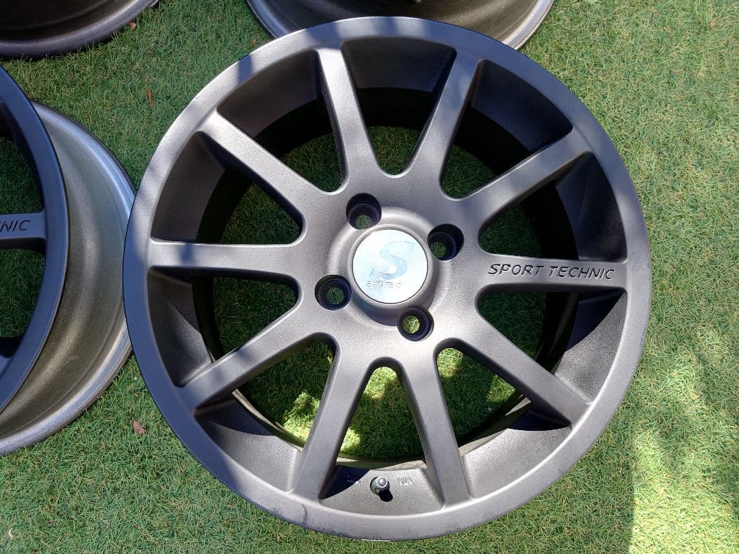 送料込み スポーツテクニック 4H-100 15インチ 6.5J +38 軽カー