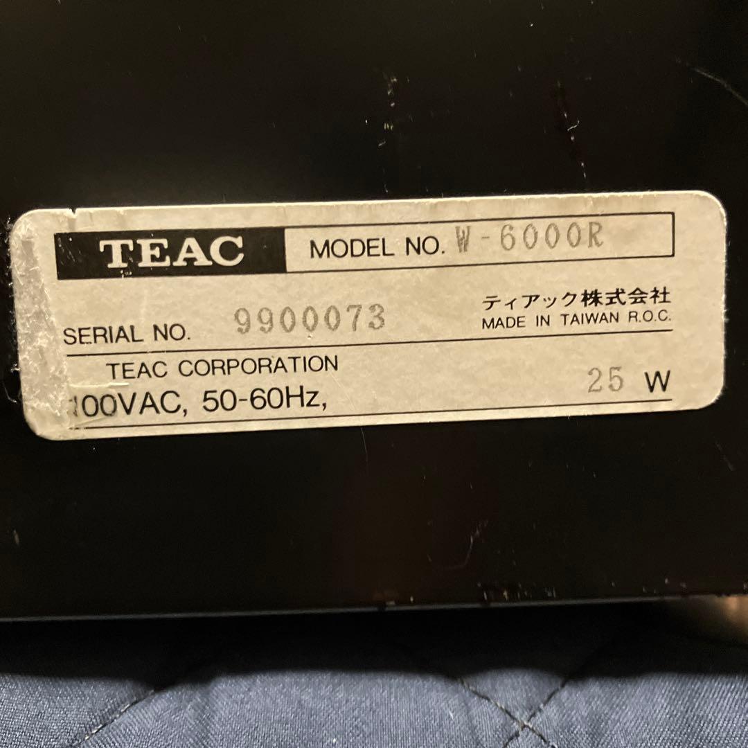 【新年価格】《完動品》TEAC W6000R ダブルオートリバースカセットデッキ