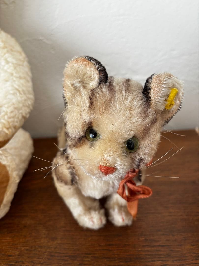 オランダ　蚤の市　シュタイフ　猫　ぬいぐるみ オランダ 蚤の市 シュタイフ 猫 ぬいぐるみ