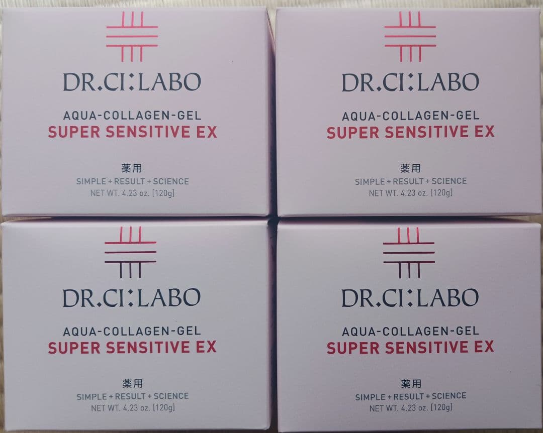 4個ドクターシーラボ 薬用アクアコラーゲンゲル スーパーセンシティブEX120g ドクターシーラボ / 薬用アクアコラーゲンゲル スーパーセンシティブEX