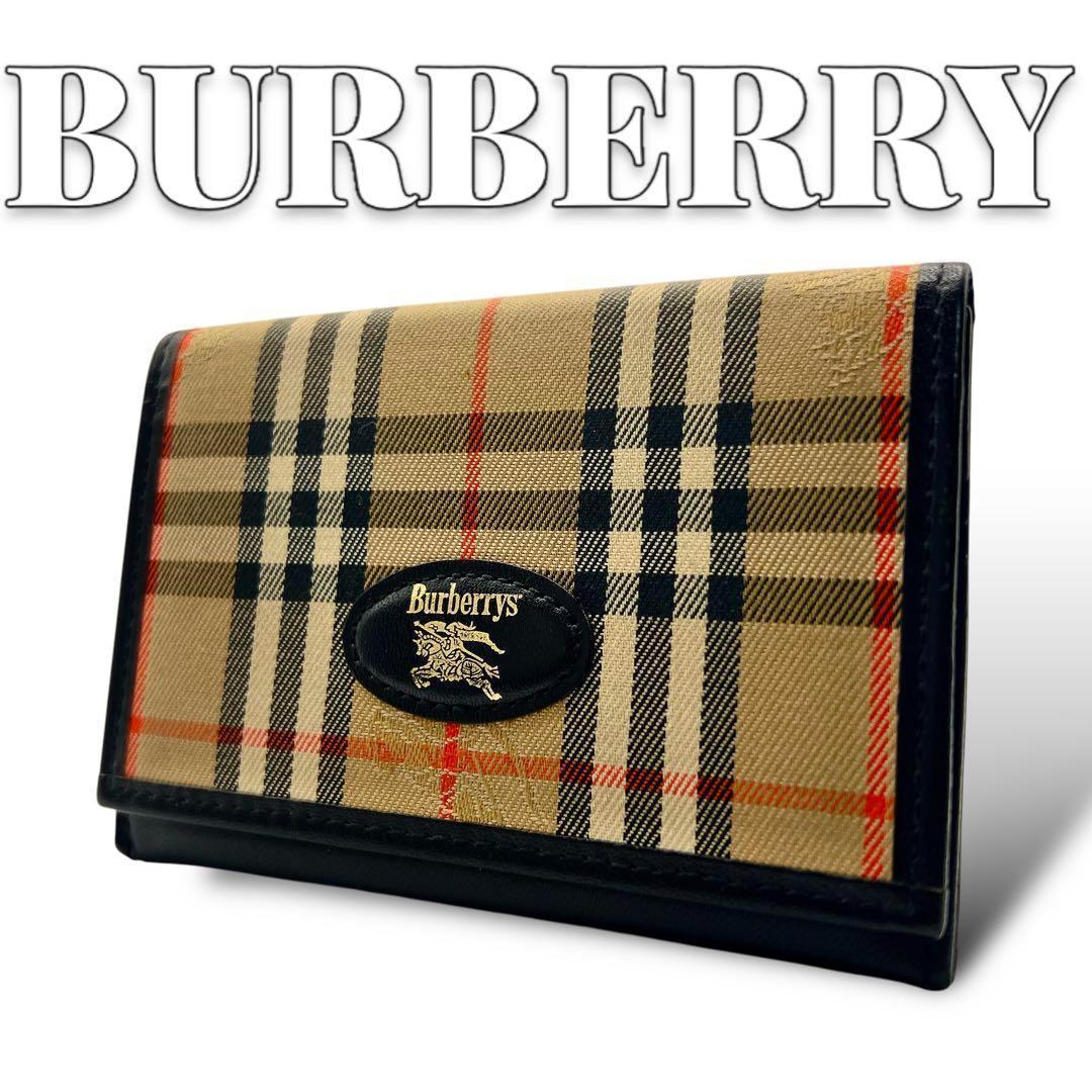 美品】Burberrys バーバリー 名刺入れ ノバチェック 希少 大人気モデ