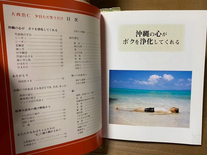 絵画 大西浩仁さんの書いた絵、「夕日ただ笑うだけ」の本 - メルカリ