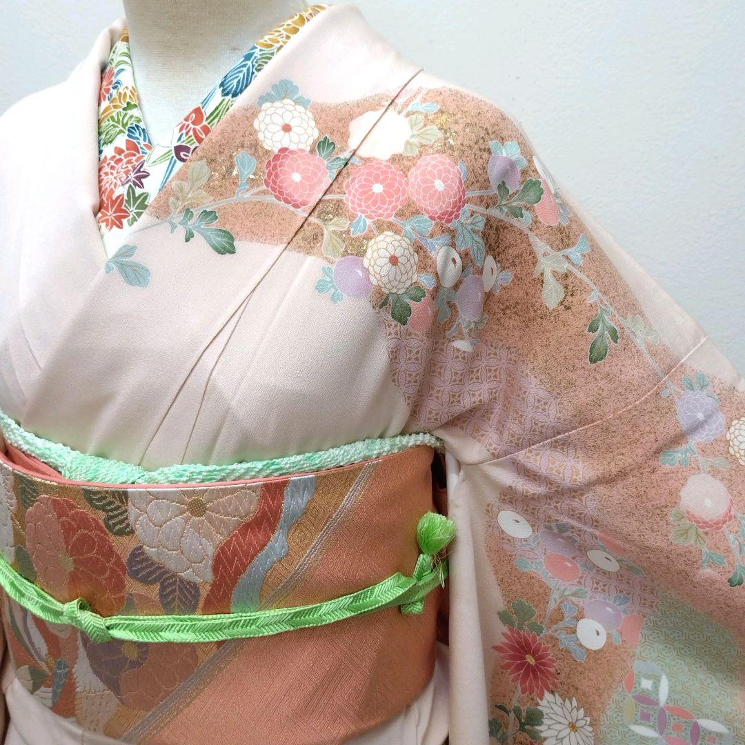 949 半額セール 薄ピンク系 作家もの 友禅訪問着 4点フルセット - メルカリ