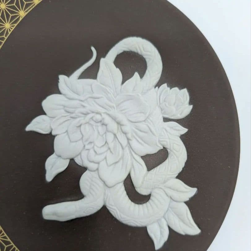 箱付き】ウェッジウッド ジャスパーウェア干支トレイ 2025年 ヘビ年