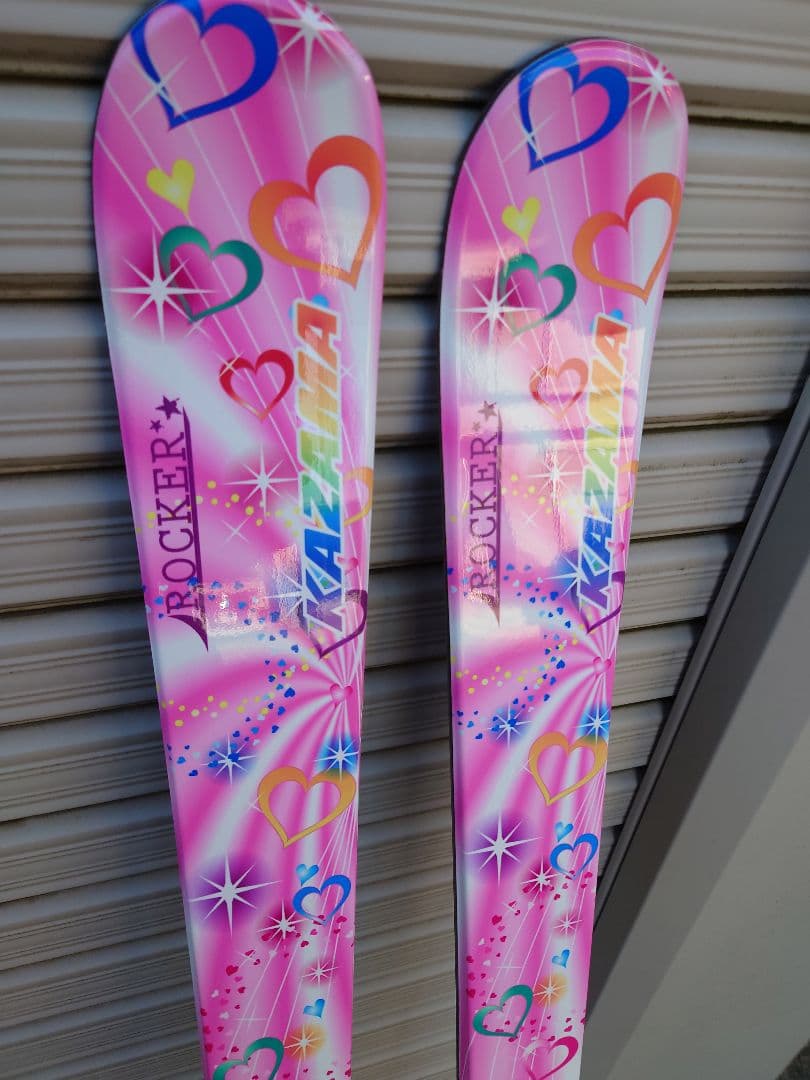 子ども スキー板 126cm KAZAMA ROCKER ピンク スキー - メルカリ