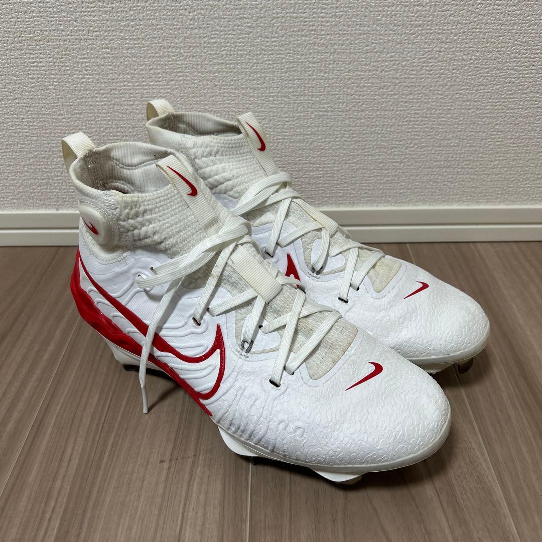 ナイキ 野球スパイク アルファハラチNXT ホワイト×レッド 箱無しNike