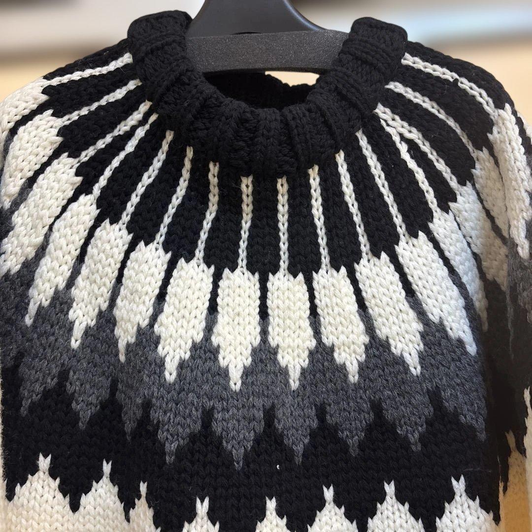 未使用】1piu1uguale3ノルディックセーターWH期間限定価格