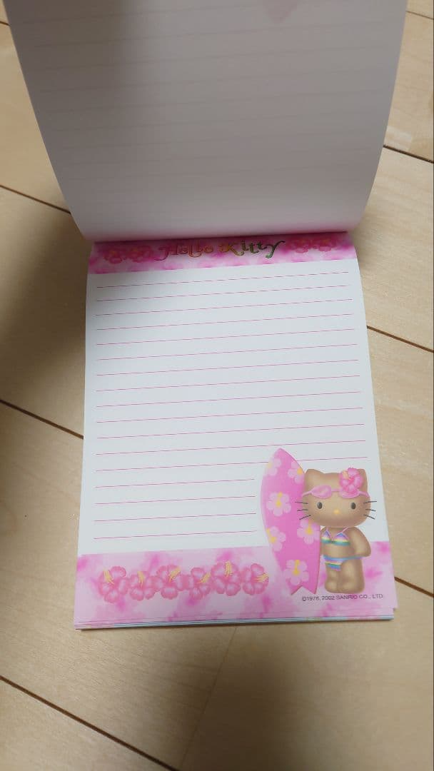 2002年 日焼けキティメモ帳 ガングロギャル ハイビスカス 平成レトロ