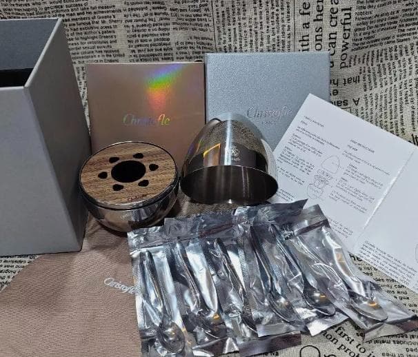 Christofle ムード コーヒー エスプレッソスプーン6本セット Christofle, Mood, MOOD COFFEE, set of 6 espresso spoons - MDMAISON