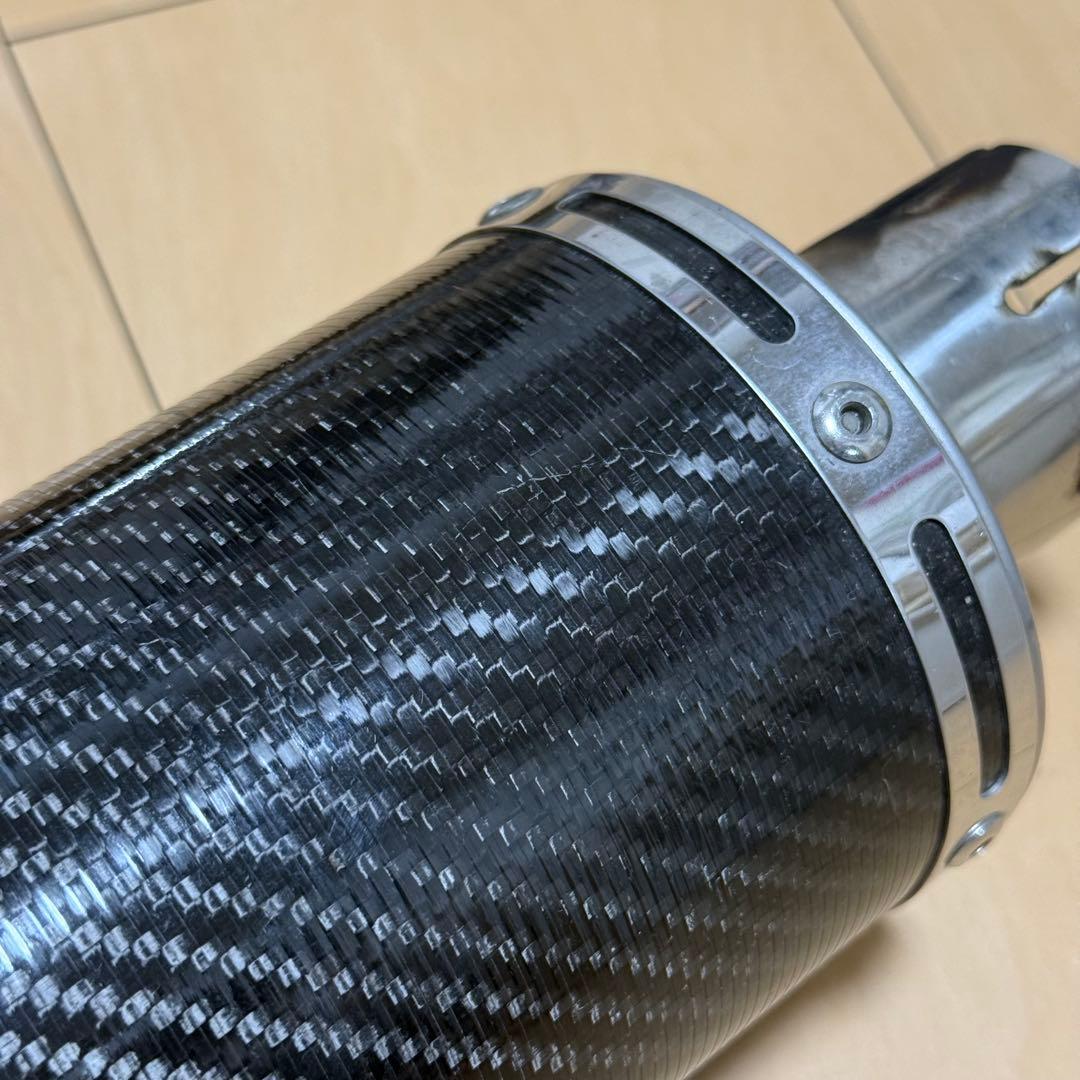 WR'S EX+デルケビック カーボンマフラー サイレンサー ZR250B