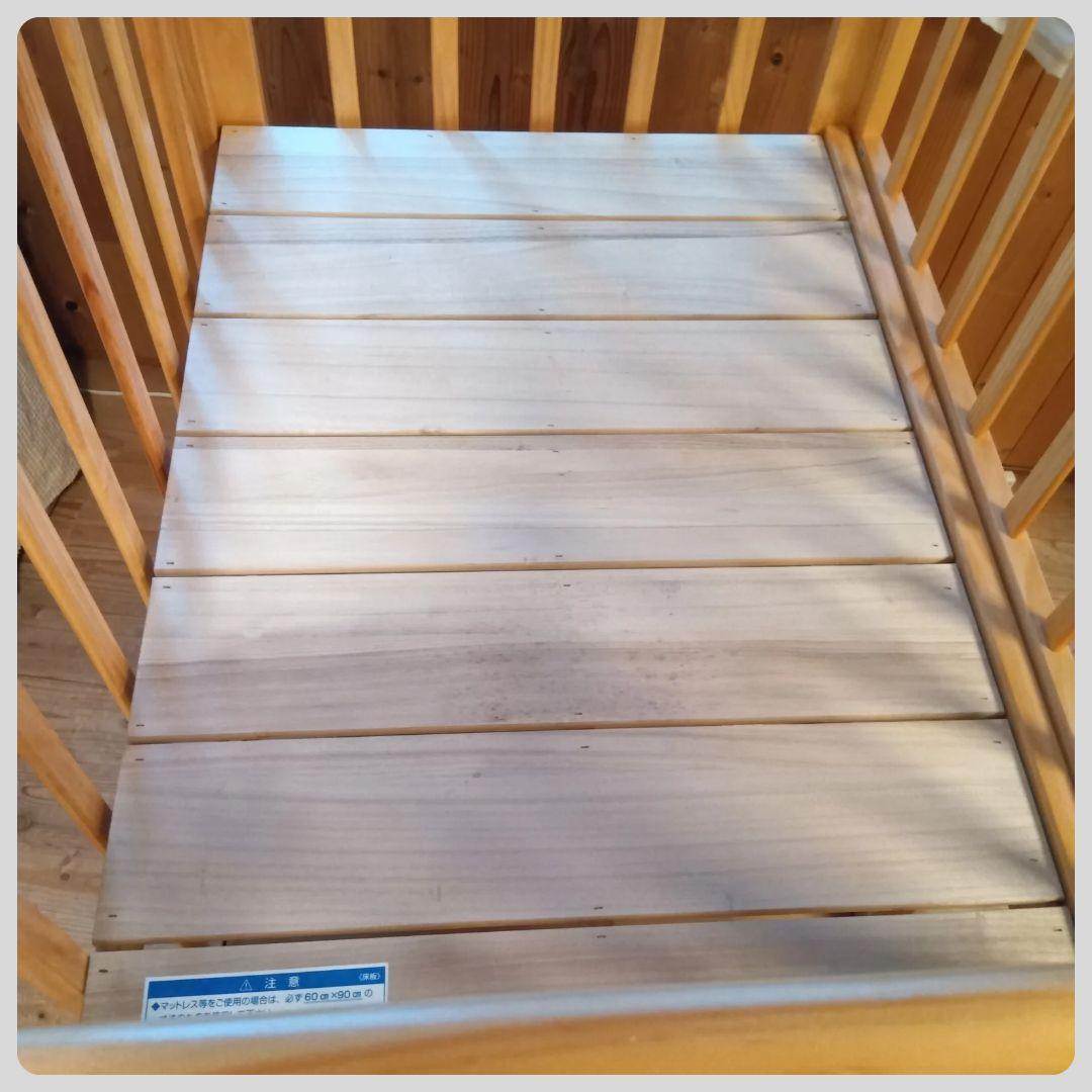 《綺麗❣️早い者勝ち》カトージ　ベビーベッド ハイポジションミニベッド アーチ