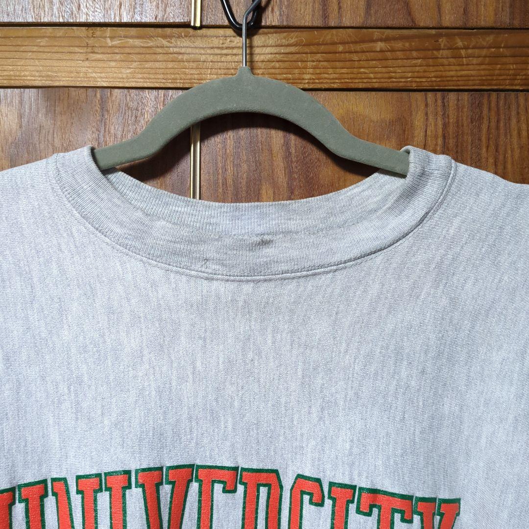 80s チャンピオン リバースウィーブ トリコタグ マイアミ大学 XXL