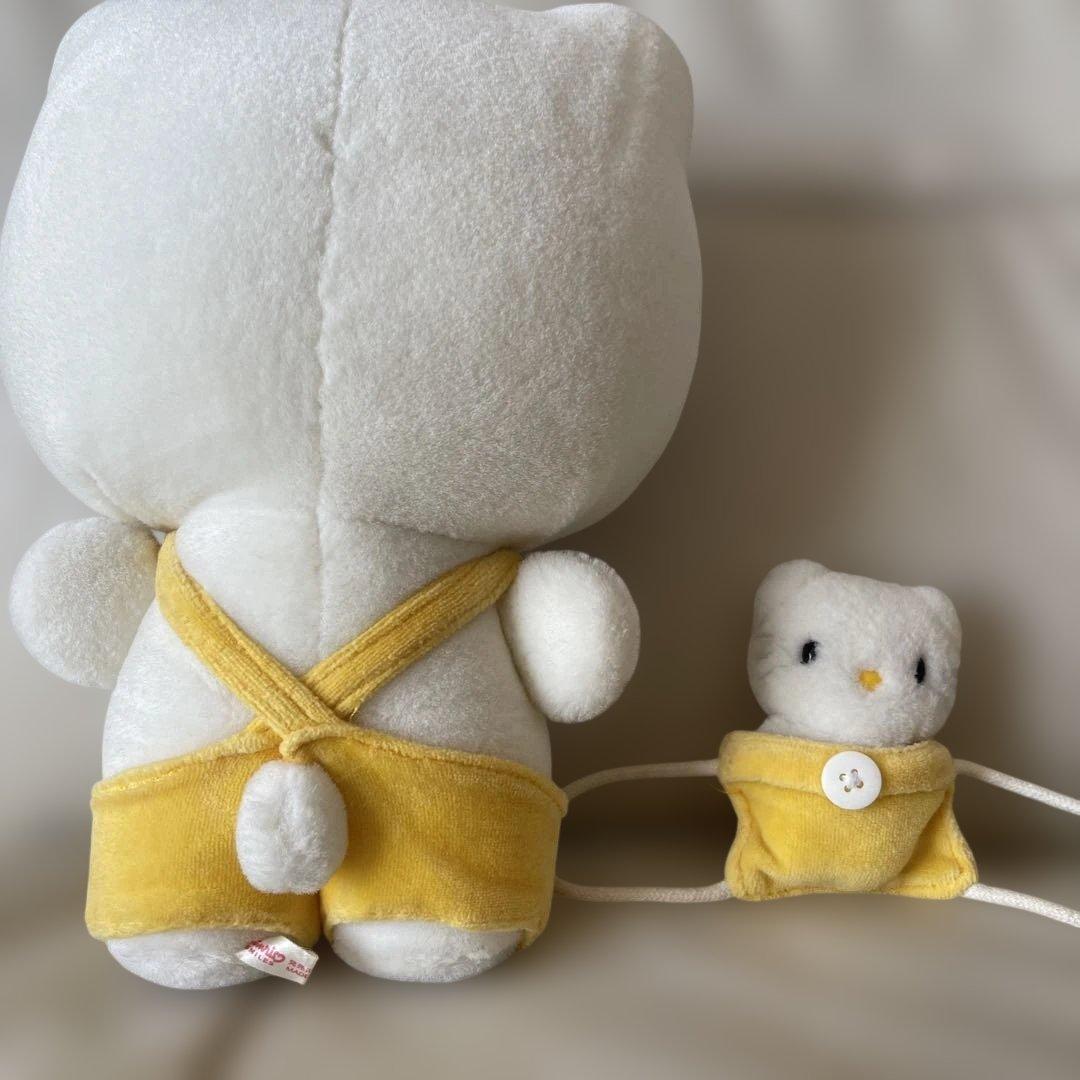 レア ハローキティ ぬいぐるみ イエローオーバーオール Babyおんぶ