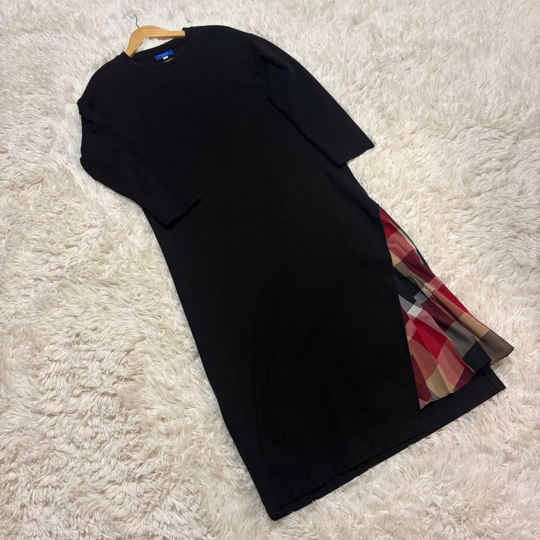 美品 BURBERRY BLUE LABEL ノバチェックワンピース ロング38 - メルカリ